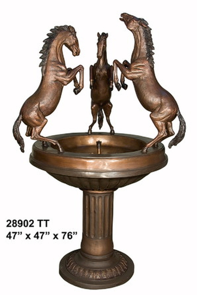 Bronze Horse Bowl Fountain (2021 Price) - AF 28902