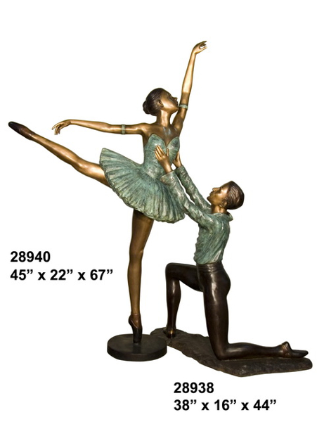 Bronze Ballerina Statue - AF 28938-40