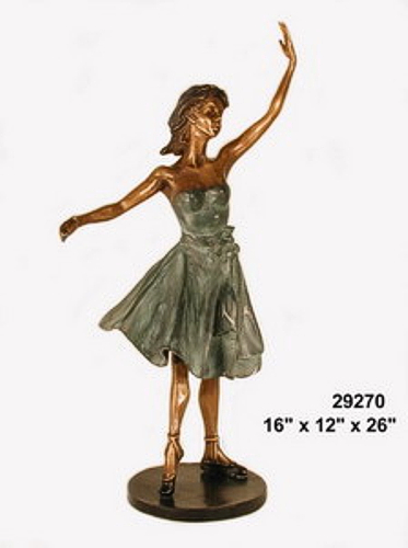 Bronze Ballerina Statue - AF 29270