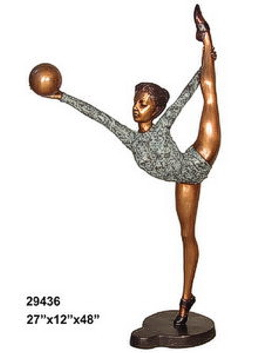 Bronze Gymnast Statue - AF 29436