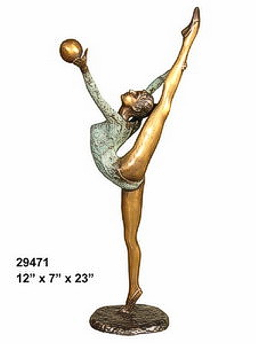 Bronze Gymnast Statue - AF 29471