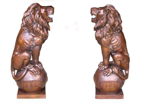 Bronze Lion Statues - BB 399-5