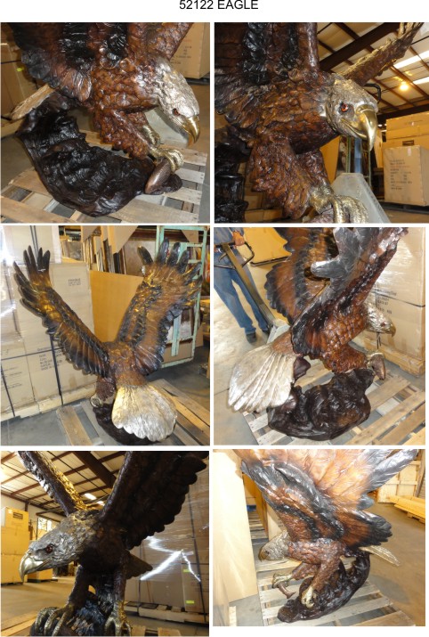 Bronze Eagle Bird of Prey Statue - AF 52122