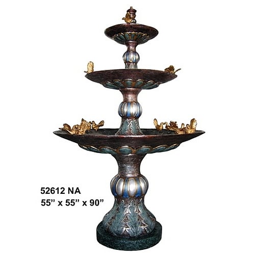 Bronze Singing Birds Fountain Also w/o Birds (2021 Price) - AF 52612NA