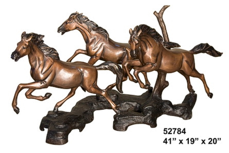 Bronze Horse Themed Table