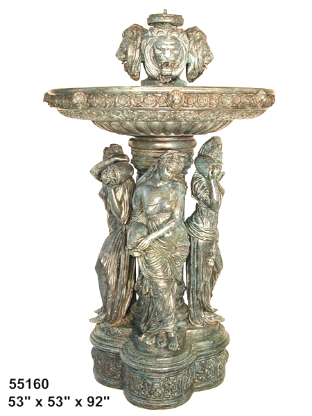 Four Seasons Bronze Fountain - AF 55160G