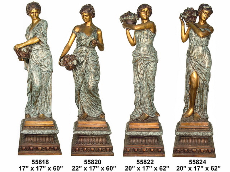 Four Ladies Urns Bronze Fountain - AF 55818-24-F