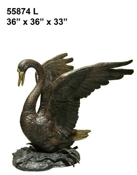 Bronze Swan Fountain (2021 Price) - AF 55874L