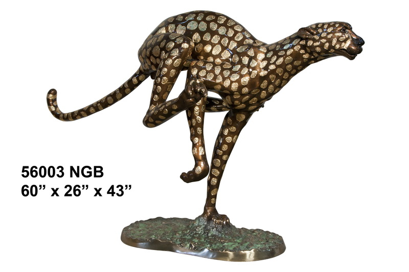 Bronze Leopard Statues - AF 56003NB