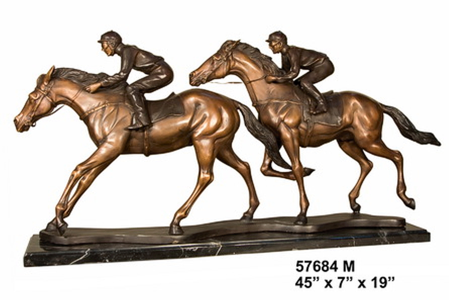 horse racing statues for sale