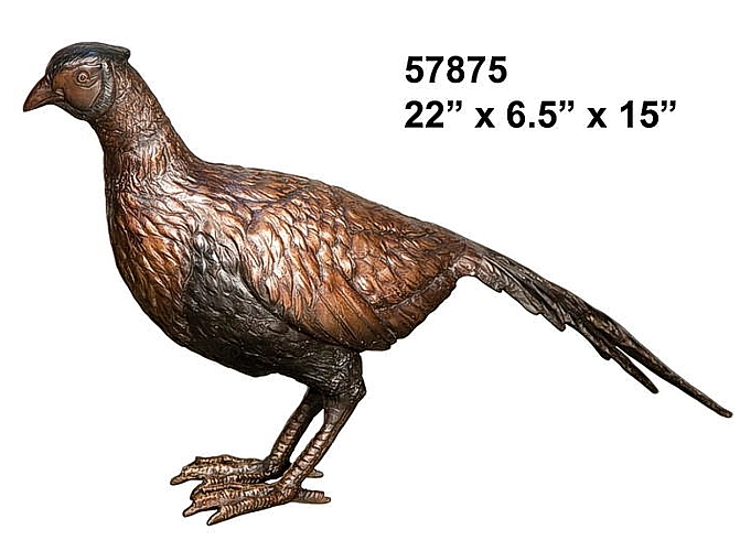Bronze Pheasant Statues (At 2019 Price)