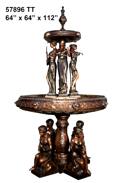 Bronze Tiered Ladies Fountain