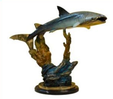 Bronze Whale Shark Statue - AF 58614NA