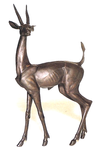 Bronze Gazelle Statues