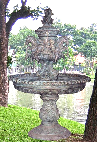 Bronze Horse & Cherub Fountain - BB 72-2