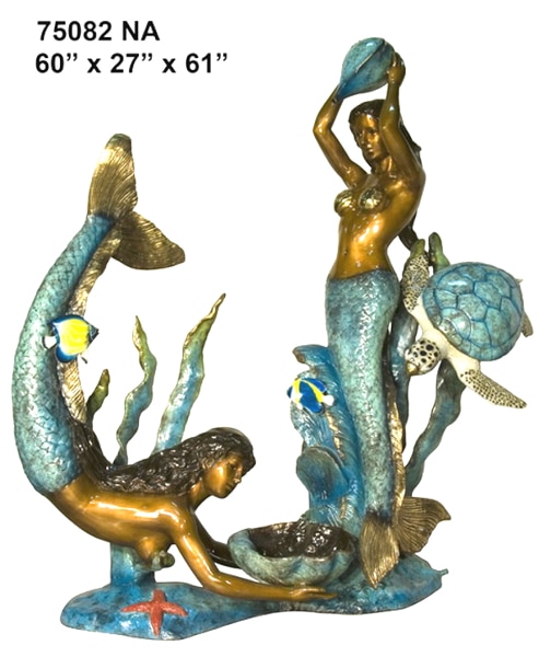 Bronze Mermaid Statues