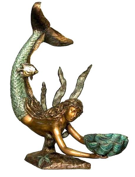 Bronze Mermaid Statues - AF 75086 GR-S