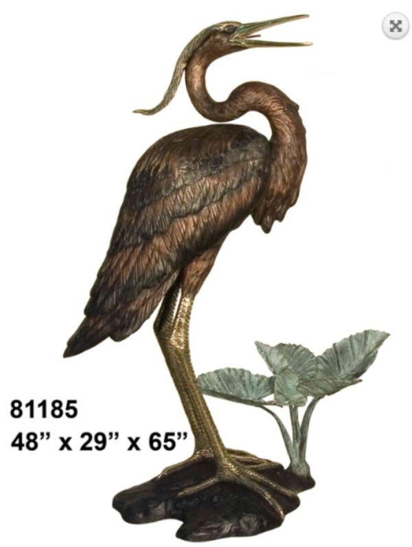 Bronze Heron Statues (At 2019 Updated prices)