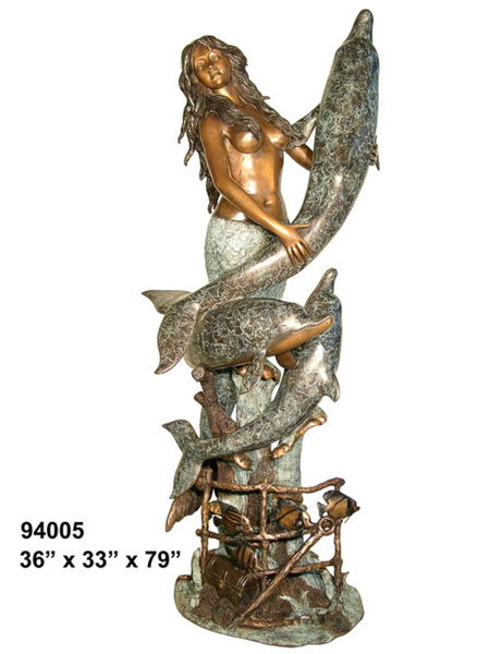 Bronze Mermaid Statues - AF 94005-S