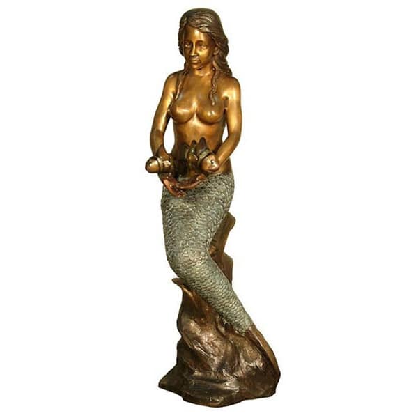 Bronze Mermaid Statue - AF 94066-S
