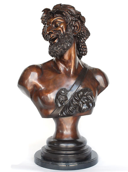 Bronze Bacchus Bust