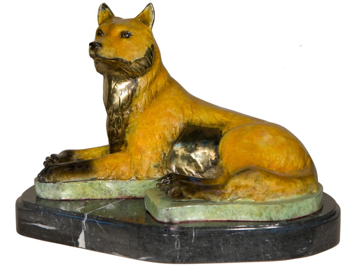 Bronze Fox Statue - AF 94234NA