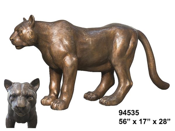 Bronze Lioness Statue