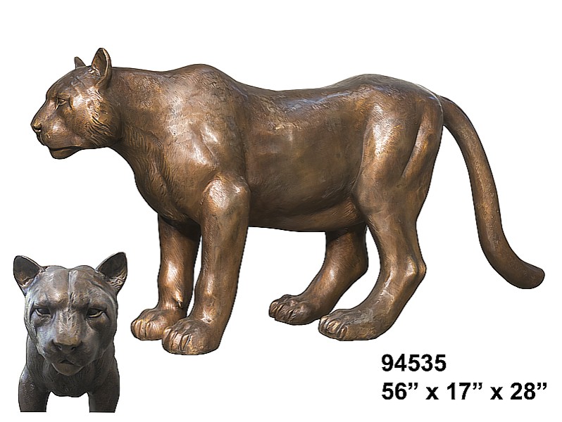 Bronze Lioness Statue (At 2019 Low, Low Price)