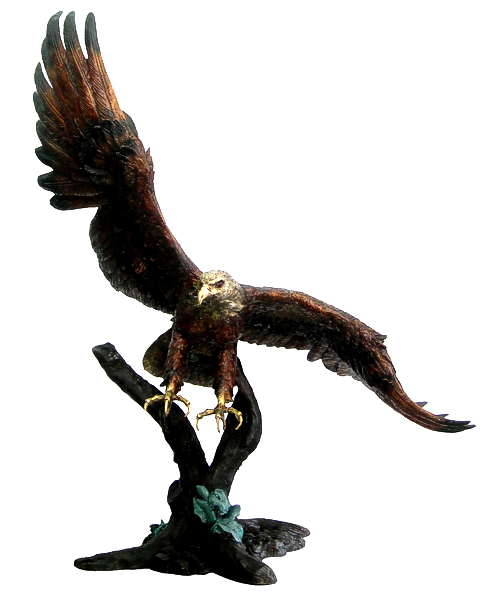 Majestic Bronze Eagle Statue