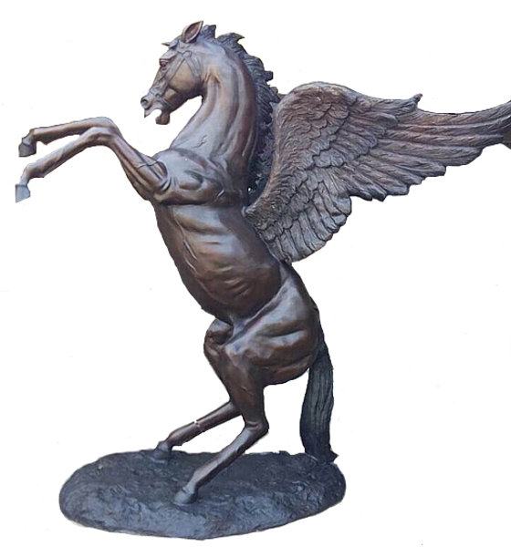 Rearing Bronze Pegasus Statue - DD A-302