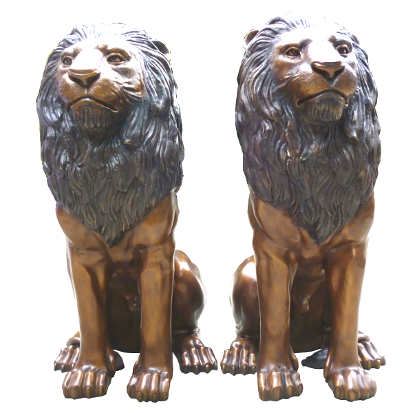 Bronze Lion Statues