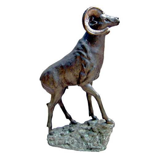 Bronze Life-Size Ram Mascot Statue - DK 169