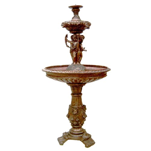 Bronze Cherubs Tiered Bowl Fountain - DK 1959