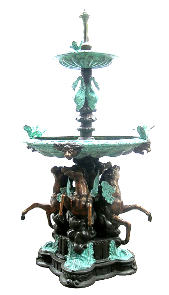 Bronze Themed Horse Fountain - DD F-117