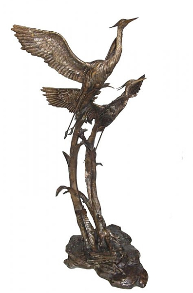 Bronze Heron Fountains (2021 Price) - KT AP-818