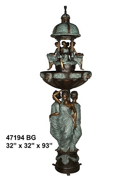Bronze Domed Ladies Fountain - AF 47194BG