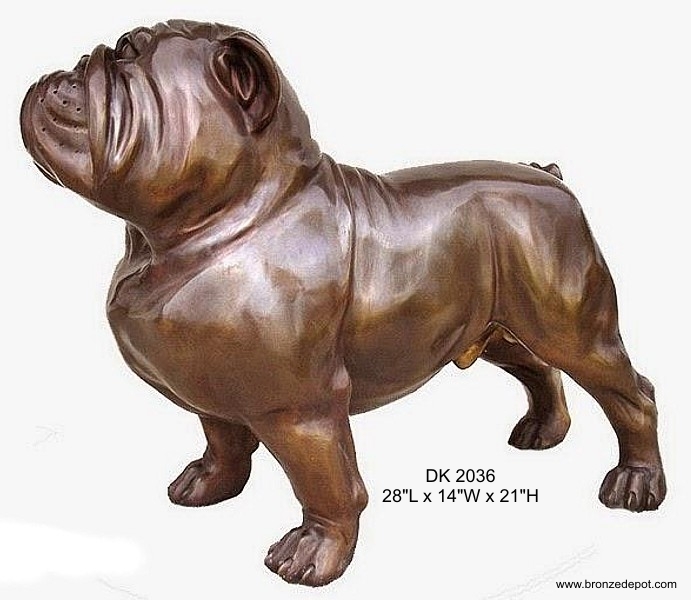 Universal Studios Bulldog Statue Gonzaga's Bulldog Statue, On Guard Outside The Kennel, Is Available In