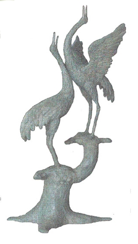 Bronze Crane Fountains (2021 Price) - BB 314-20