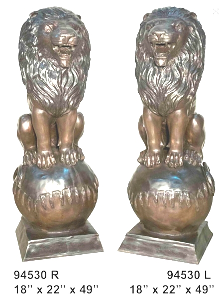 Bronze Majestic Lions