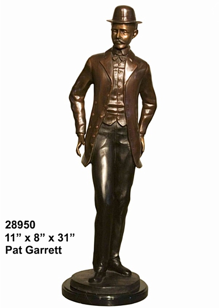 Bronze Pat Garrett Statue - AF 28950