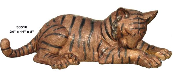 Bronze Bengal Tiger Cub Statue