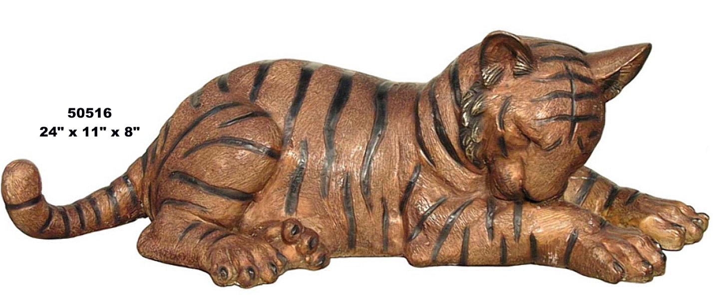 Bronze Bengal Tiger Cub Statue - AF 50516