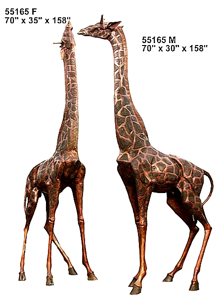 Bronze Giraffe Statues