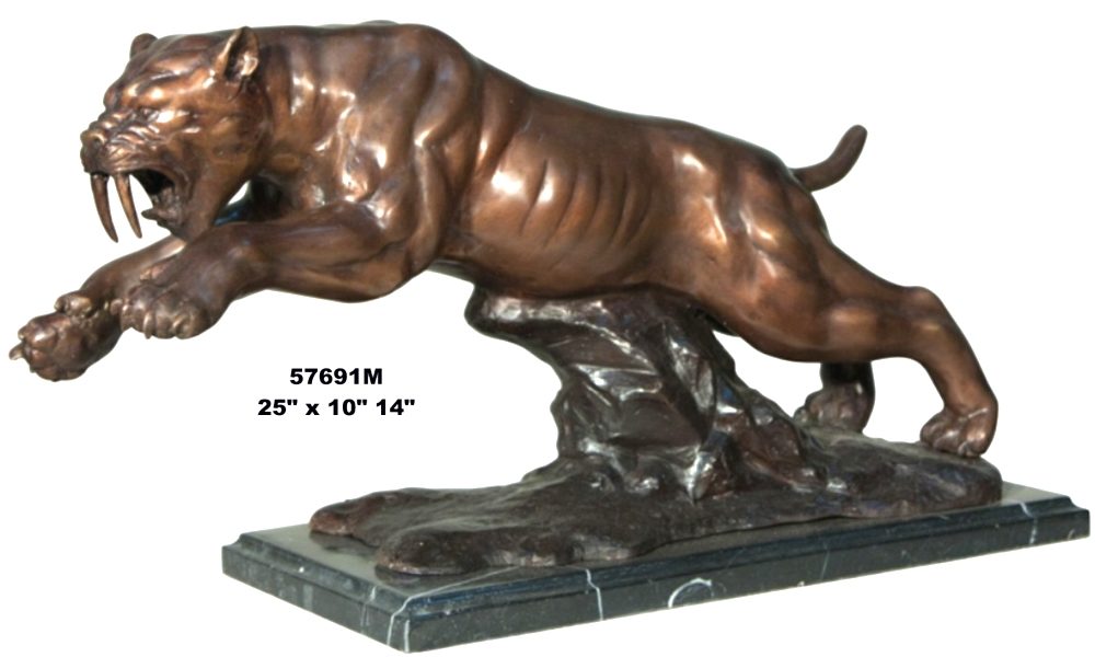 antique tiger statue