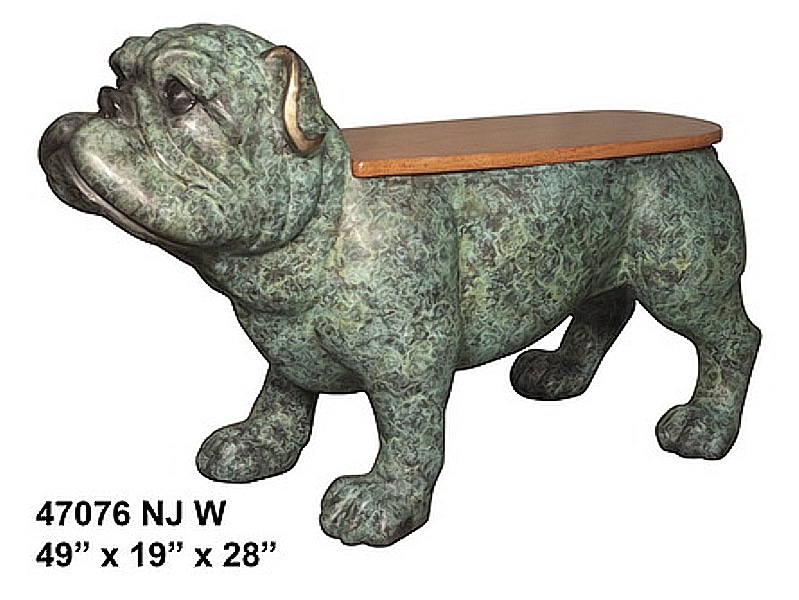 Bronze Bulldog Benches - AF 47076 NJ W