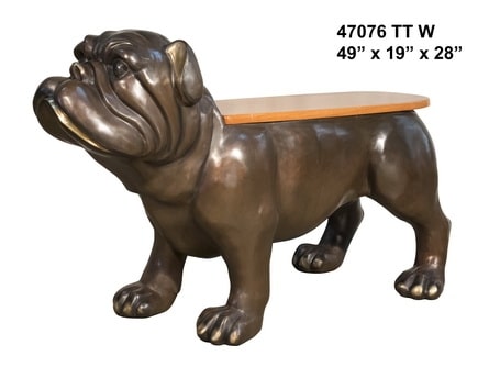 Bronze Bulldog Benches - AF 47076 TT W