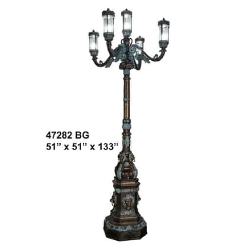 Bronze Decorative Torchiere Light - AF 47282 BG