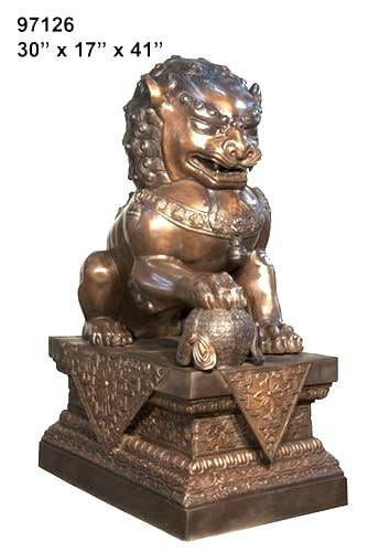 Chinese Bronze Lions (L&R) - AF 97126