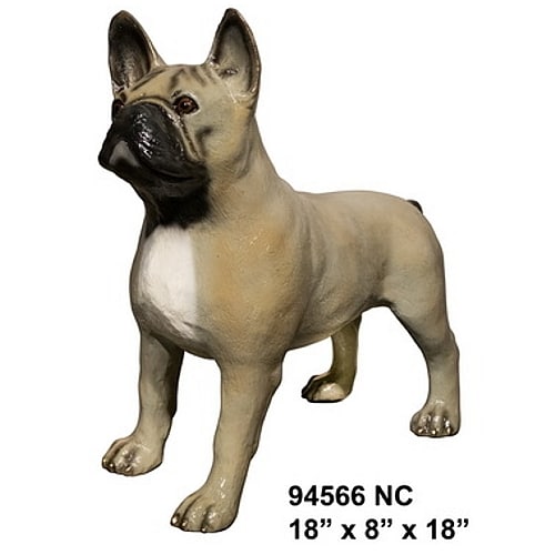 Bronze French Bulldog Statue