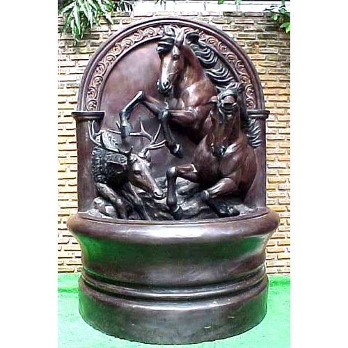 Bronze Horse & Deer Wall Fountain (2021 Price)